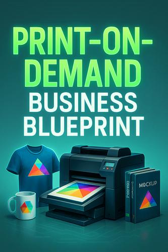 Print-on-Demand Business Blueprint background